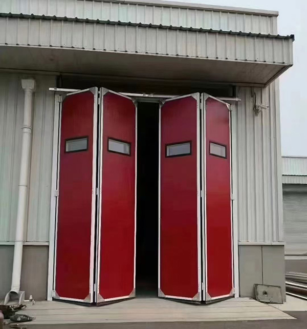 汉中工业折叠门在大型装配车间出入口的应用实例